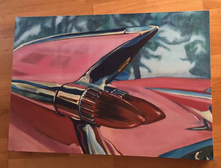 Original Automobile Painting by Sarah Ann Mitchell