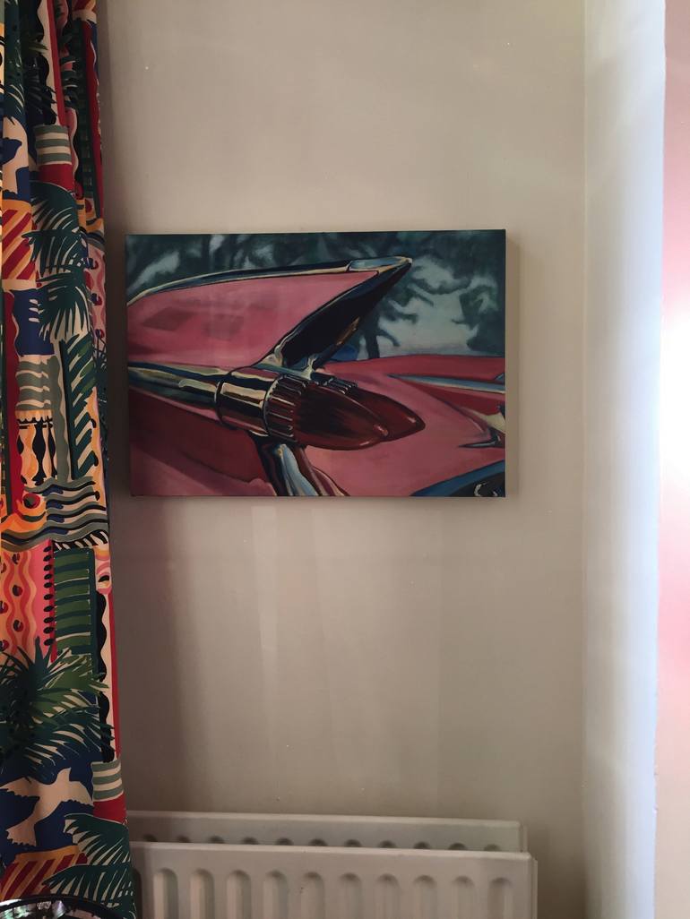 Original Automobile Painting by Sarah Ann Mitchell