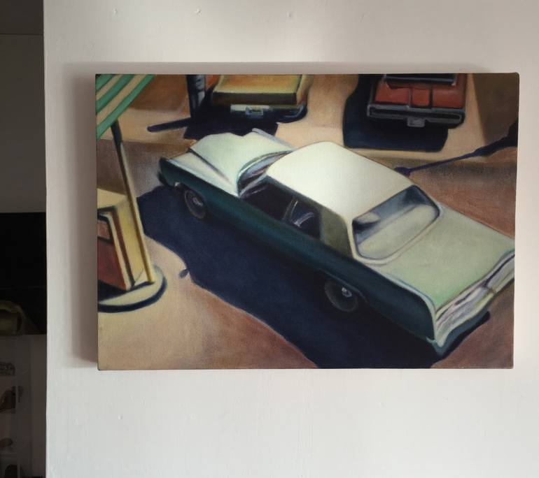 Original Realism Automobile Painting by Sarah Ann Mitchell