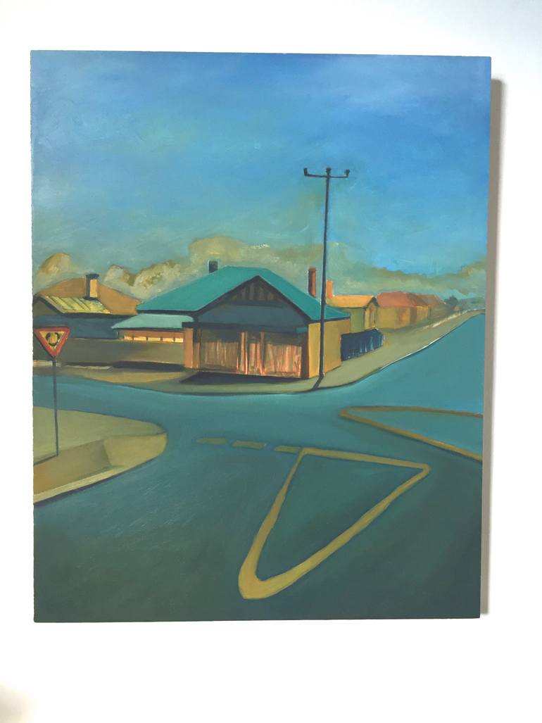 Original Figurative Architecture Painting by Sarah Ann Mitchell