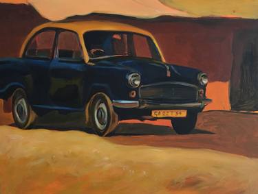 Print of Figurative Automobile Paintings by Sarah Ann Mitchell