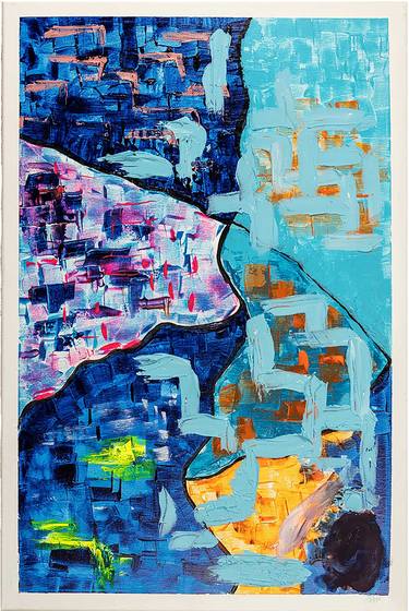 Original Abstract Expressionism Abstract Paintings by Joy-Jayne E