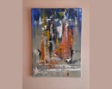 Original Abstract Sailboat Drawings by KAREN Msryan