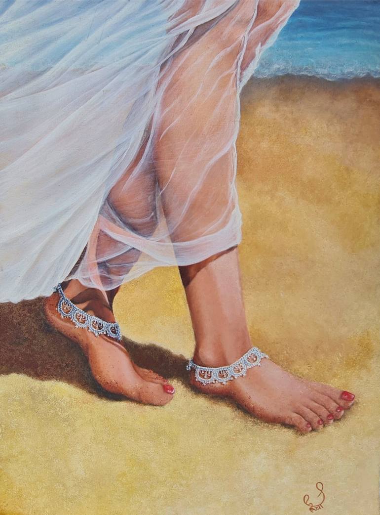 Original Contemporary Beach Painting by Suruchi Shreshtha