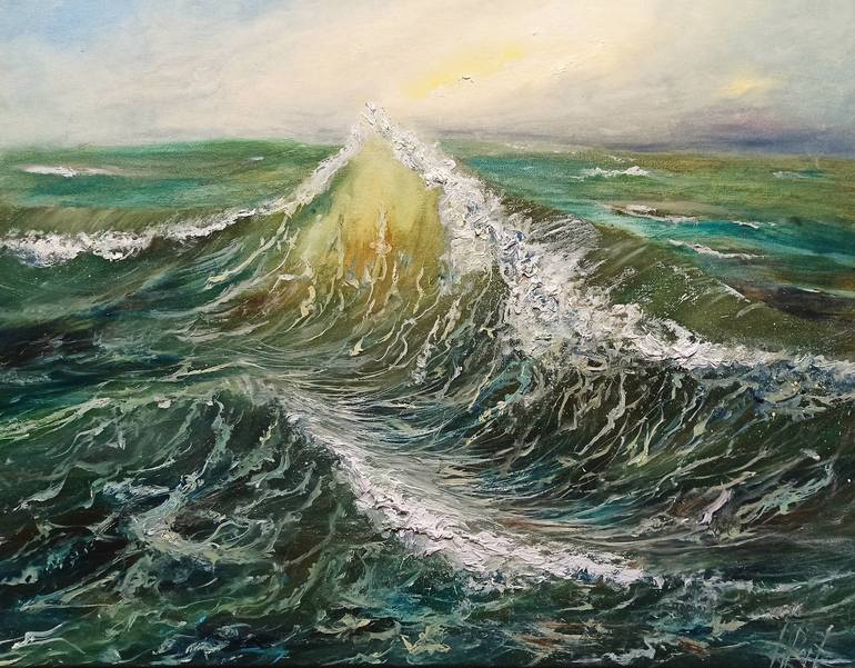 Original Seascape Painting by Aleksandra Portenko