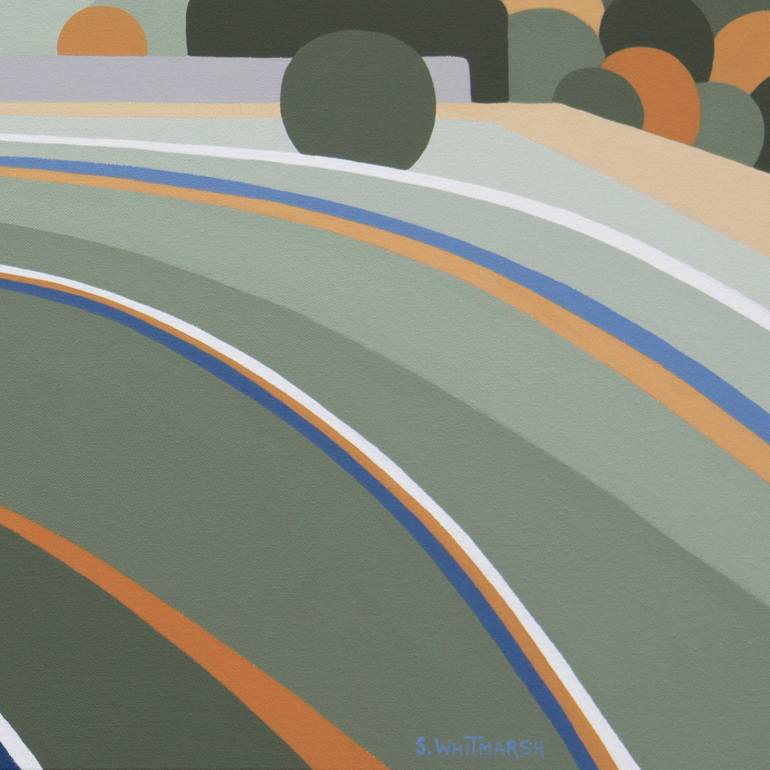 Original Contemporary Architecture Painting by Suzanne Whitmarsh