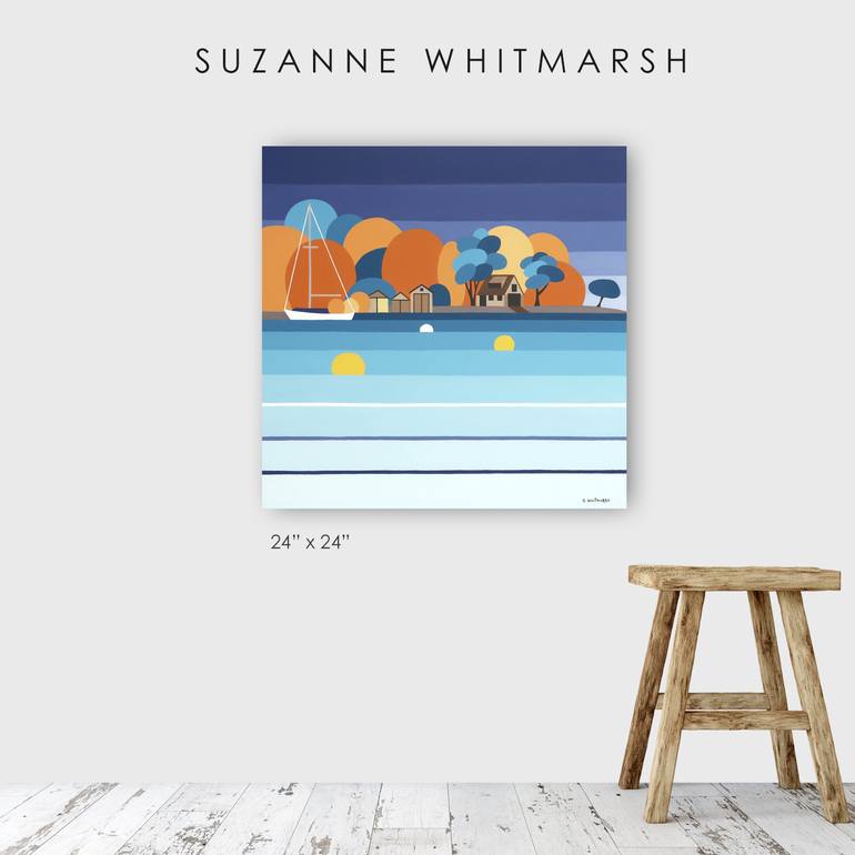 Original Boat Painting by Suzanne Whitmarsh
