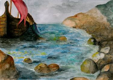 Original Boat Paintings by Lu Ko