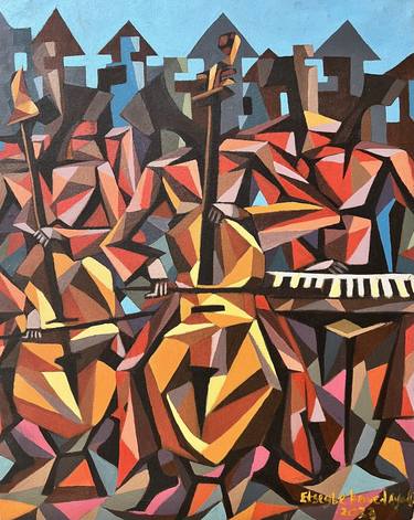 Original Music Paintings by Etsegbe Kennedy ayodeji