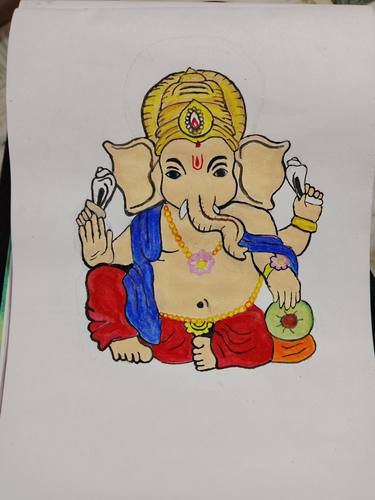 Original Color Field Painting Religion Painting by Prajapati Manish