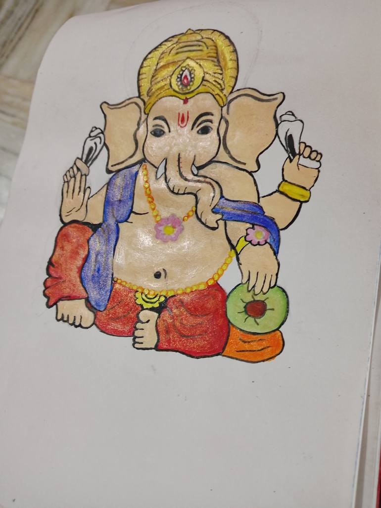 Original Color Field Painting Religion Painting by Prajapati Manish