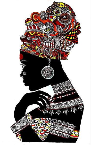 Original Figurative Women Painting by Prajapati Manish