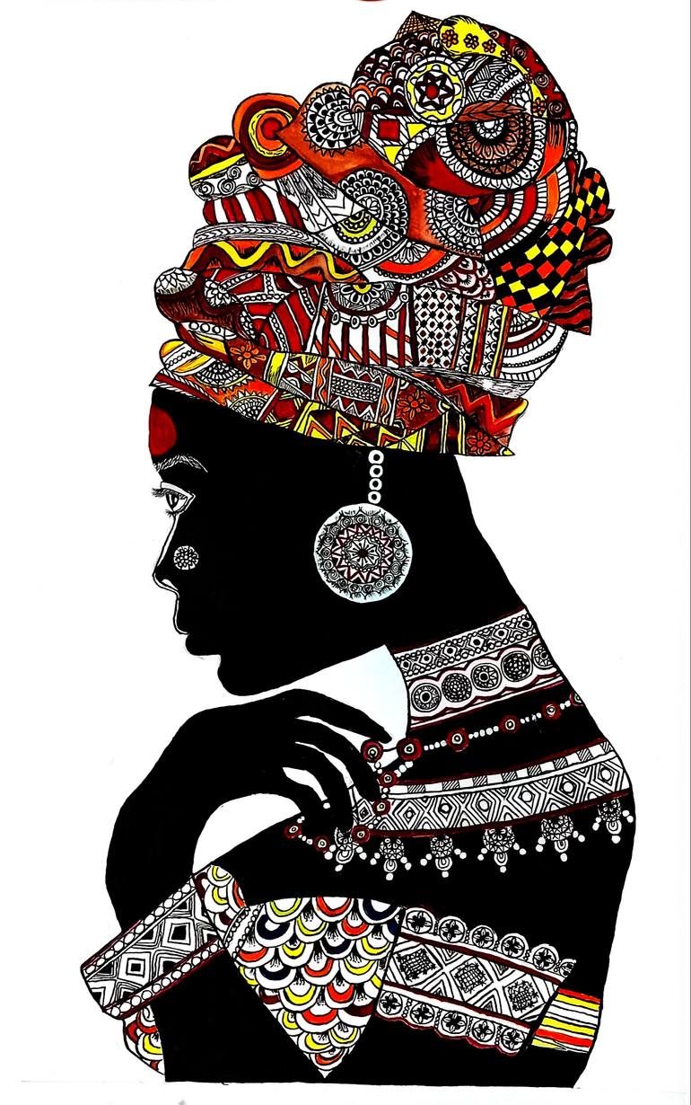 Original Figurative Women Painting by Prajapati Manish