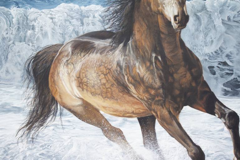 Original Horse Painting by Lorenzo Sperzaga