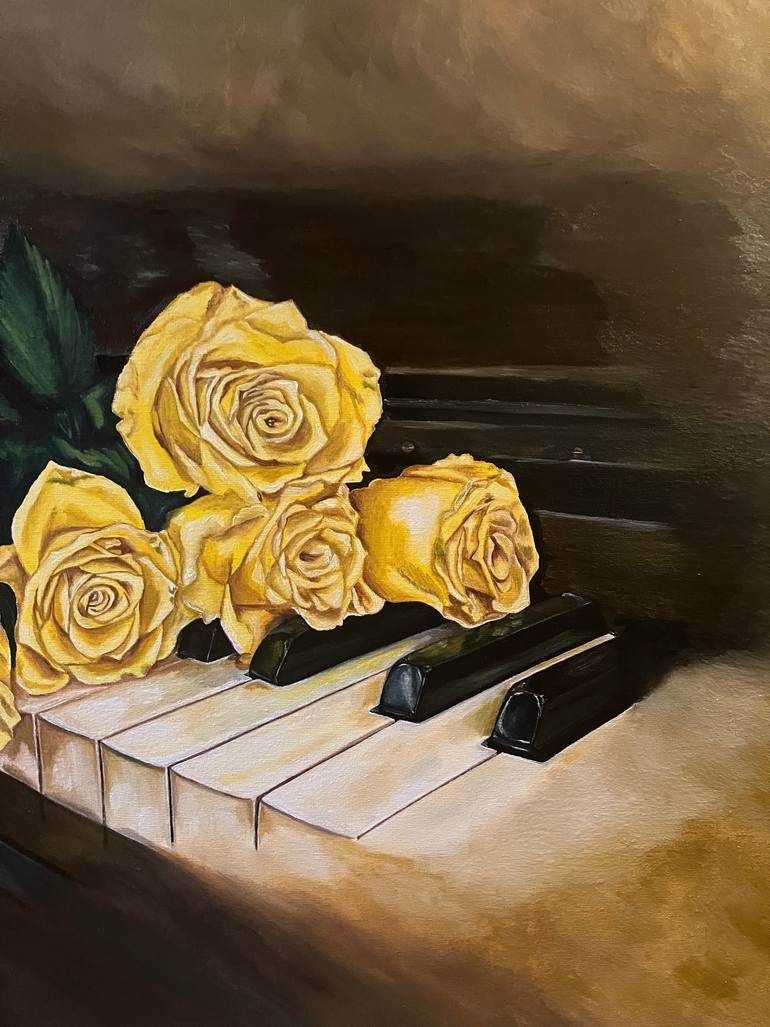 Original Impressionism Still Life Painting by Jenipher Emanuelle De Lima Campos Zampier
