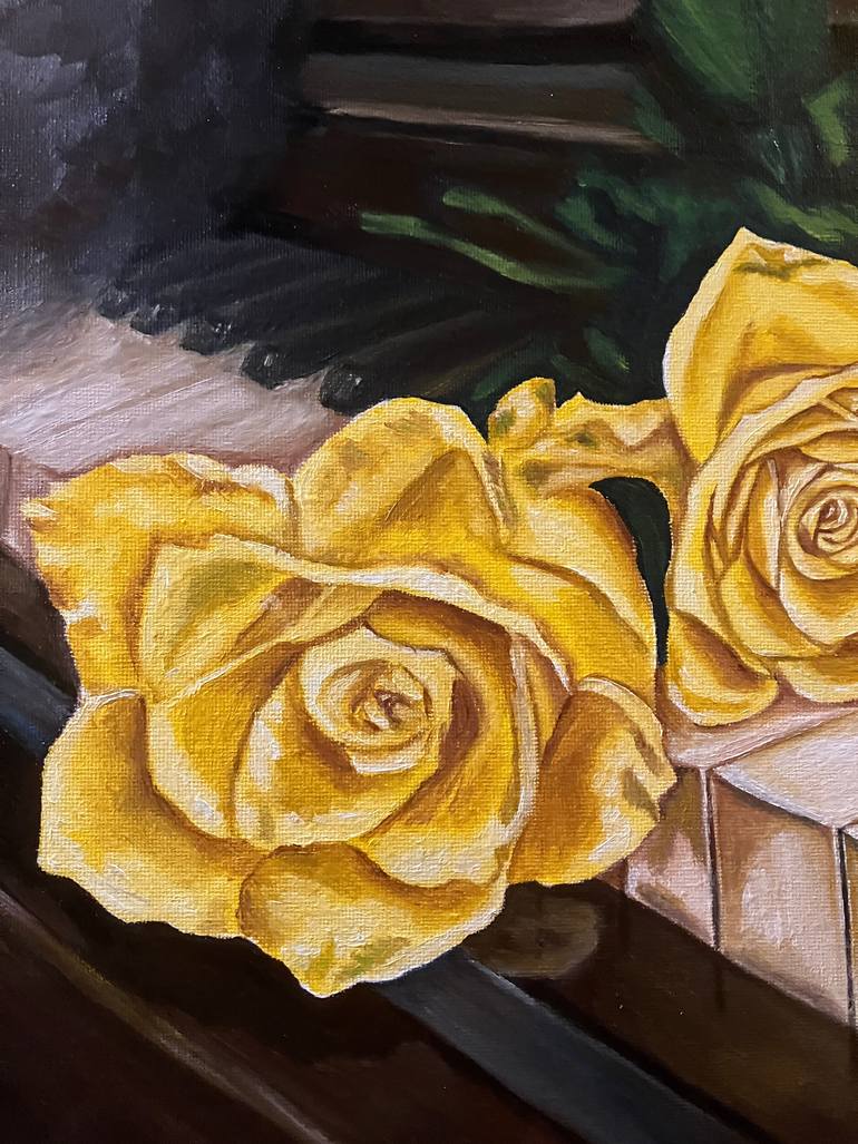 Original Impressionism Still Life Painting by Jenipher Emanuelle De Lima Campos Zampier