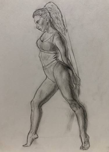 Original Figurative Women Drawings by André Rodrigues