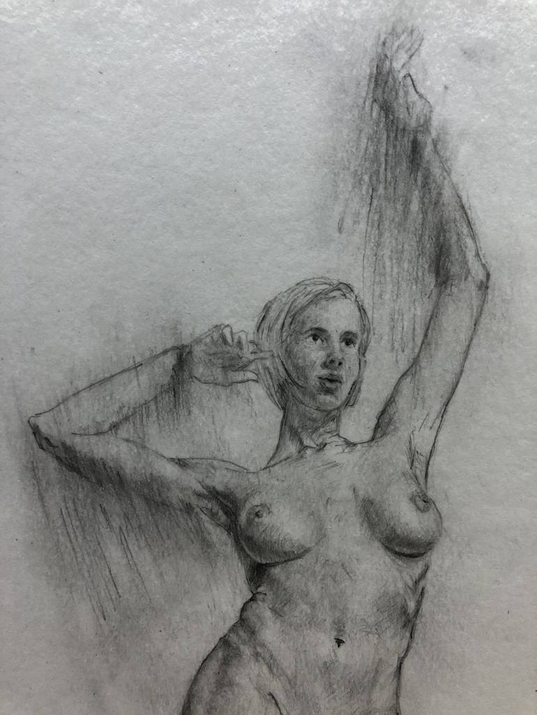 Original Figurative Women Drawing by André Rodrigues