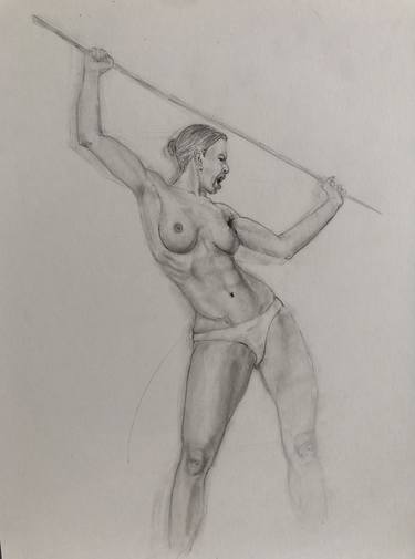 Original Figurative Women Drawings by André Rodrigues