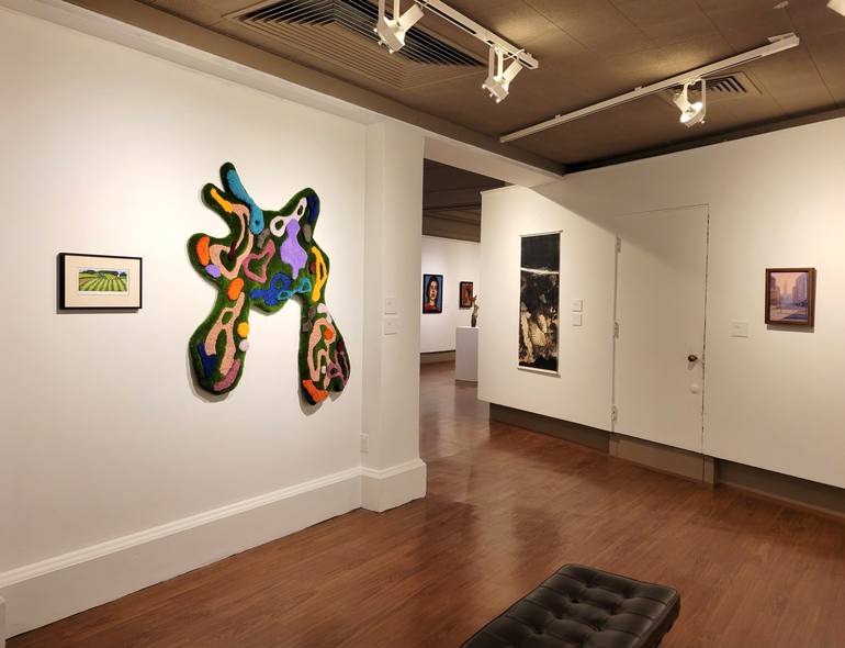 Original Abstract Floral Mixed Media by Abigail Henthorne