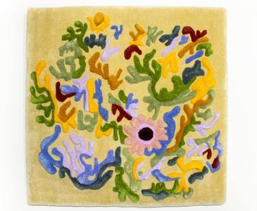 Original Abstract Floral Mixed Media by Abigail Henthorne