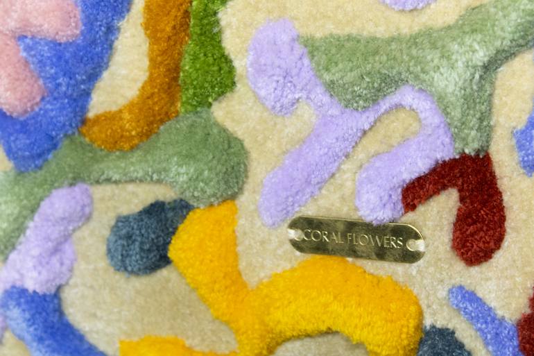 Original Abstract Floral Mixed Media by Abigail Henthorne