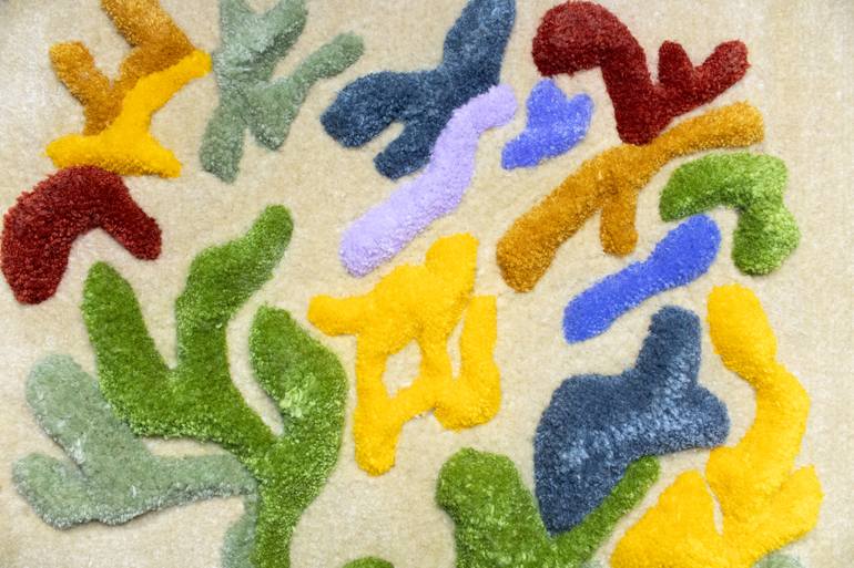 Original Abstract Floral Mixed Media by Abigail Henthorne