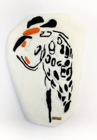 Original Abstract Animal Mixed Media by Abigail Henthorne