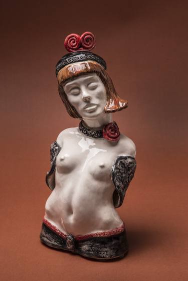 Original Art Deco Women Sculpture by Maya Mascou