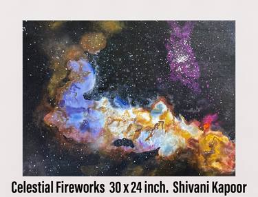 Original Outer Space Painting by Shivani Kapoor