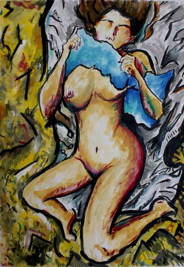 Print of Nude Paintings by André Pienaar