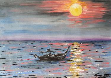 Original Figurative Seascape Paintings by Pilla Art