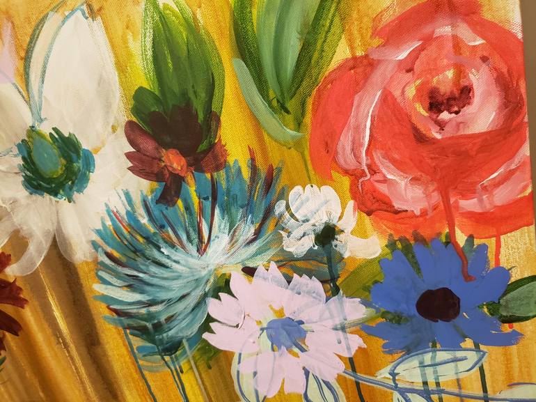 Original Contemporary Floral Painting by Colleen Sandland