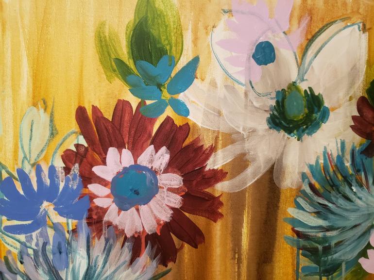 Original Contemporary Floral Painting by Colleen Sandland
