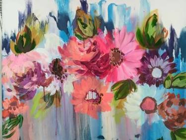 Original Modern Floral Paintings by Colleen Sandland