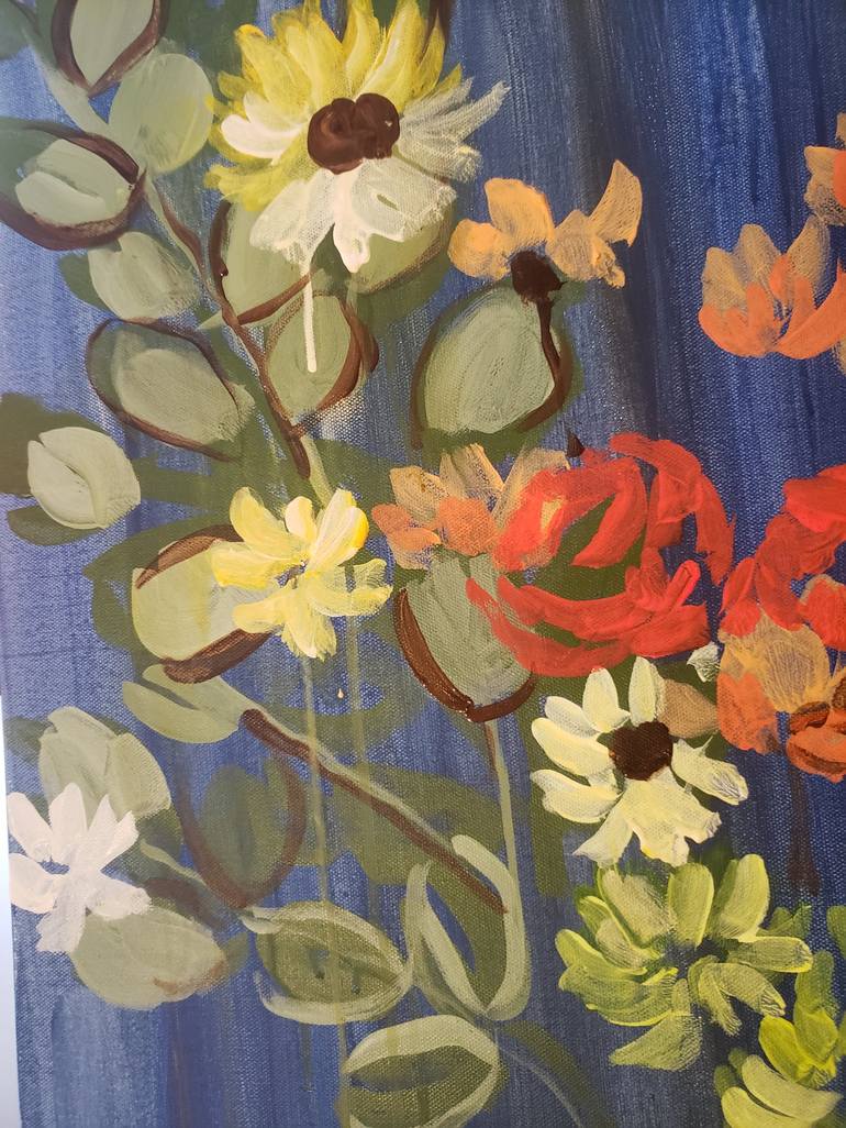 Original Modern Floral Painting by Colleen Sandland