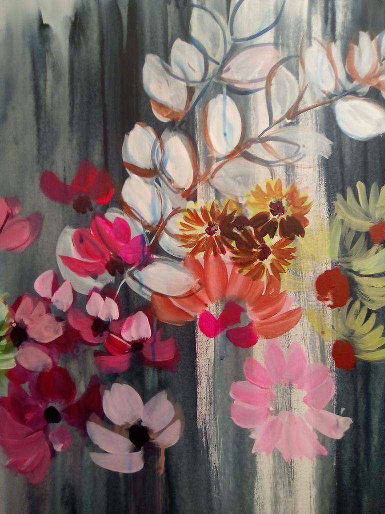 Original Contemporary Floral Painting by Colleen Sandland