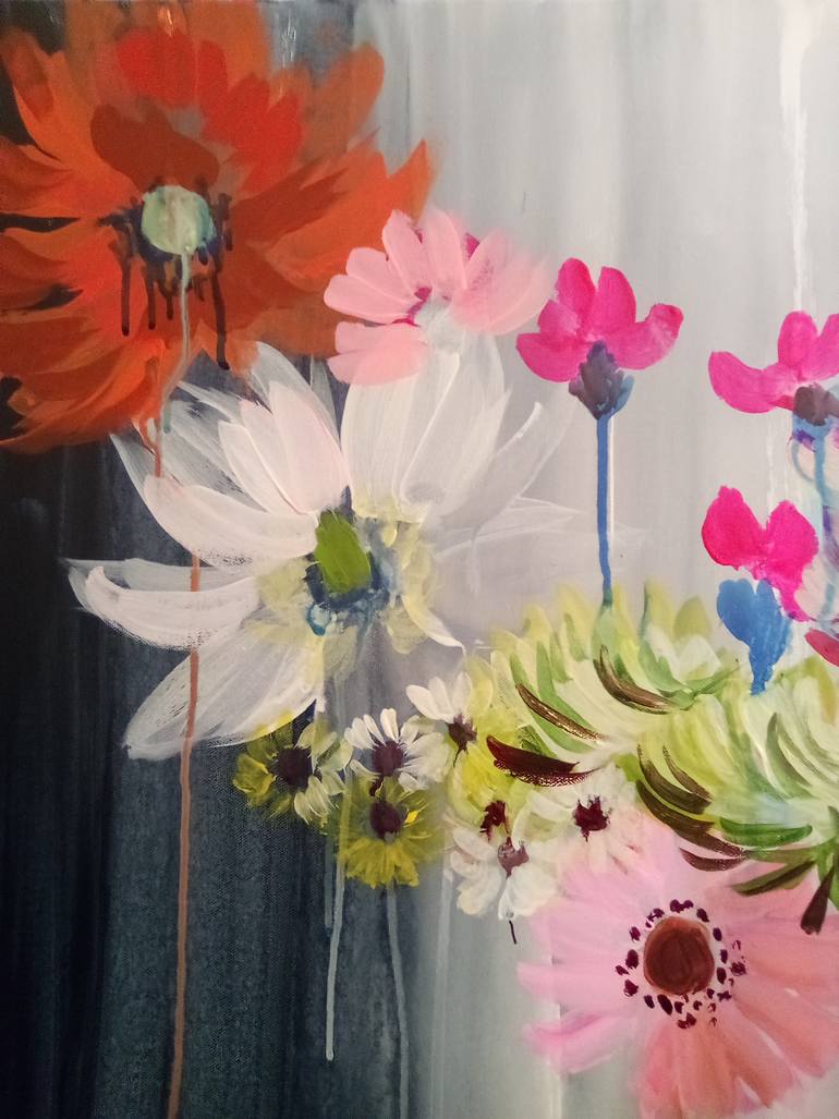 Original Contemporary Floral Painting by Colleen Sandland
