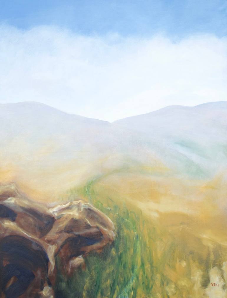 Original Landscape Painting by Adam Boulter | Expressionism Art on Linen | The way