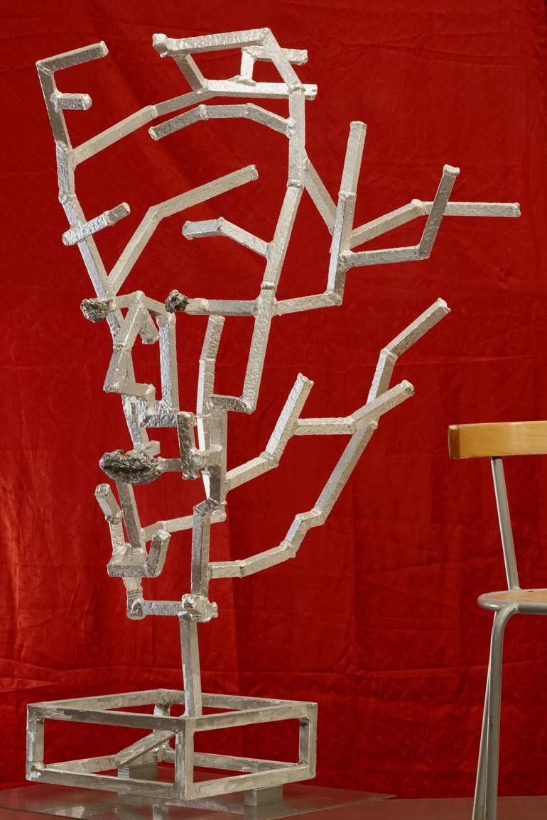 Original Conceptual Abstract Sculpture by Hans-Günter Martin Dziurdza-Gloßner