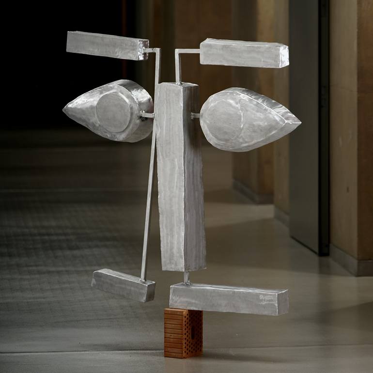 Original Abstract Sculpture by Hans-Günter Martin Dziurdza-Gloßner