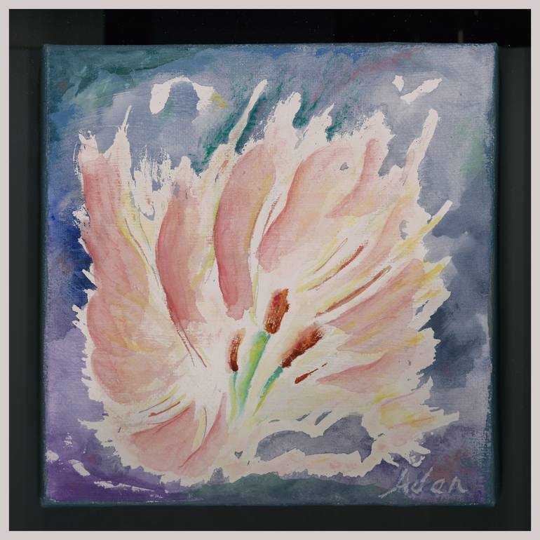 Original Impressionism Floral Painting by Felipe Adan Lerma