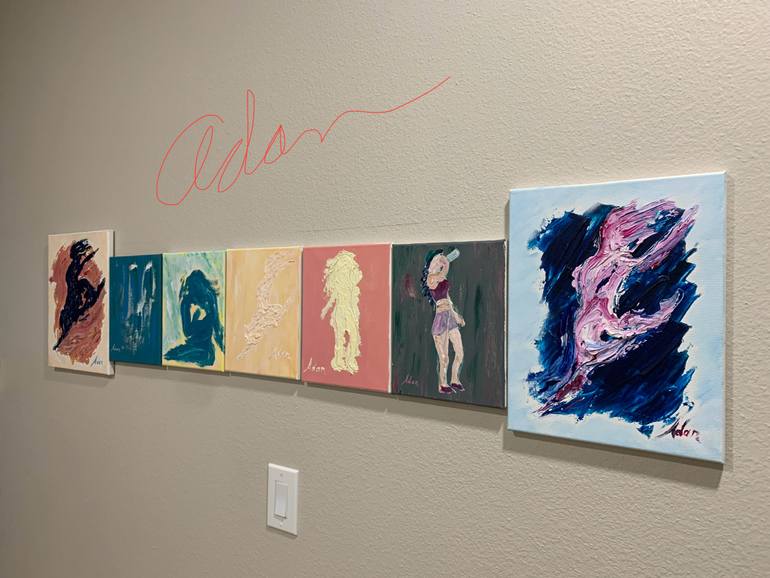 Original Abstract Expressionism Performing Arts Painting by Felipe Adan Lerma