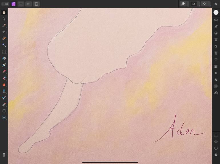 Original Abstract Performing Arts Painting by Felipe Adan Lerma