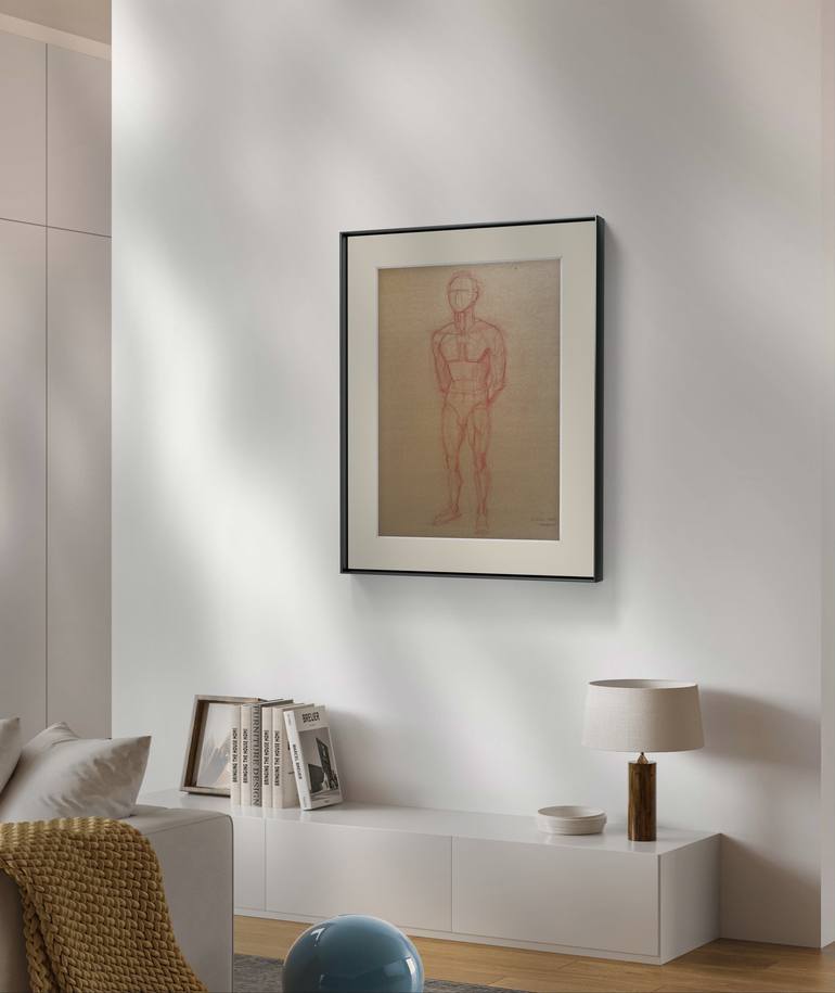 Original Classicism Nude Drawing by Elena Le taon Fattakhova