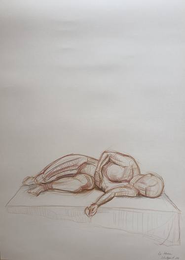 Original Conceptual Nude Drawings by Elena Le taon Fattakhova