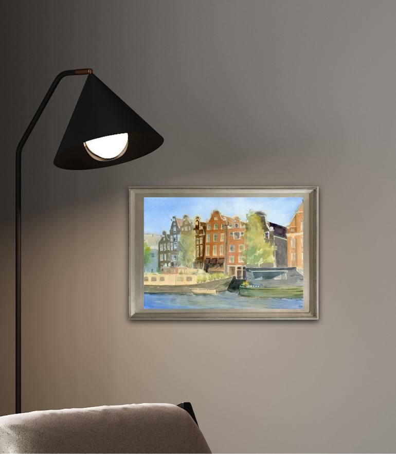Original Impressionism Cities Painting by Arina Tagmazian