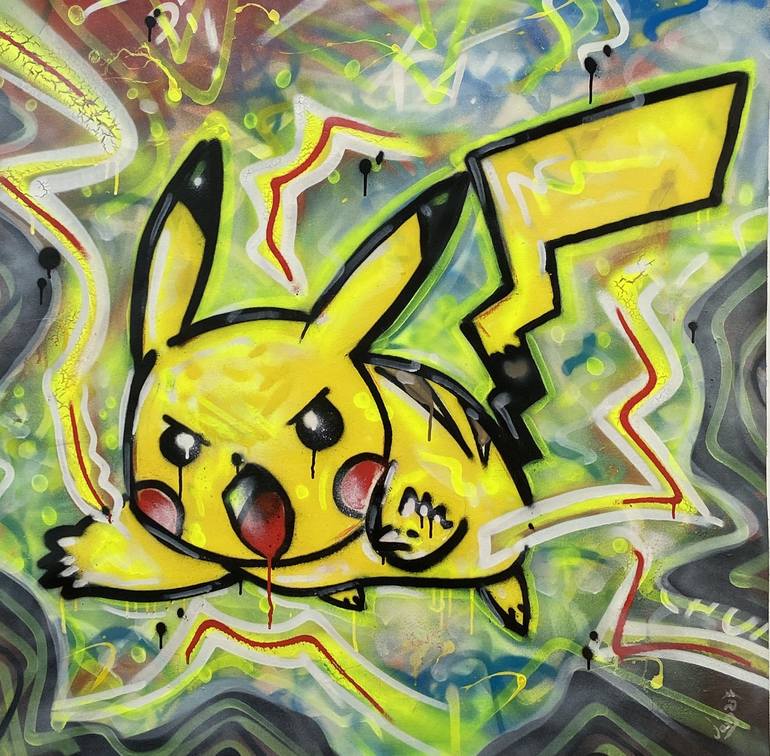 Pikatu Painting by Javi Cuadrado | Saatchi Art