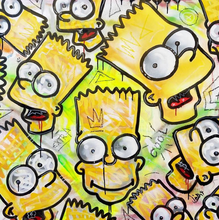 Extra Bart The Simpsons Painting By Javi Cuadrado 