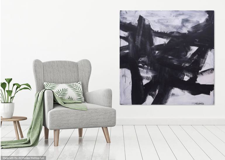 Original Abstract Expressionism Abstract Painting by Ron Meeks